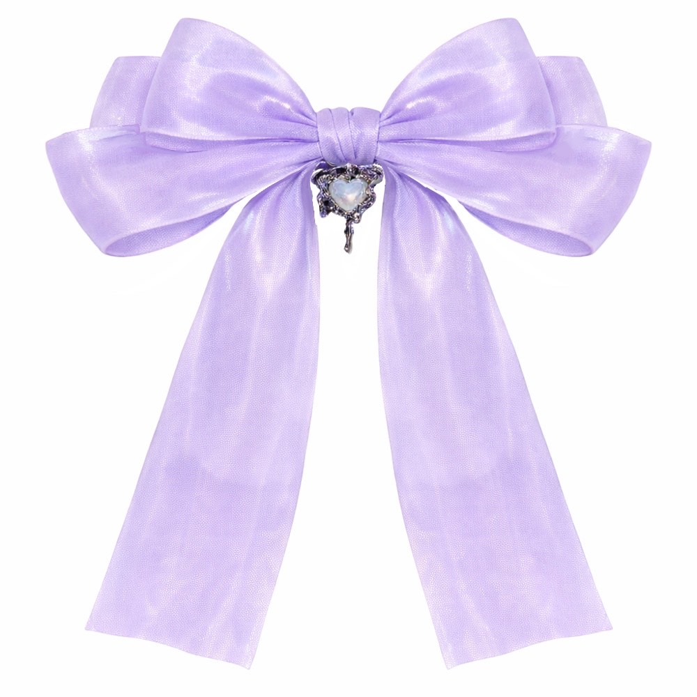 Attitude Hair Dye - Heart Hair bow - Lilac